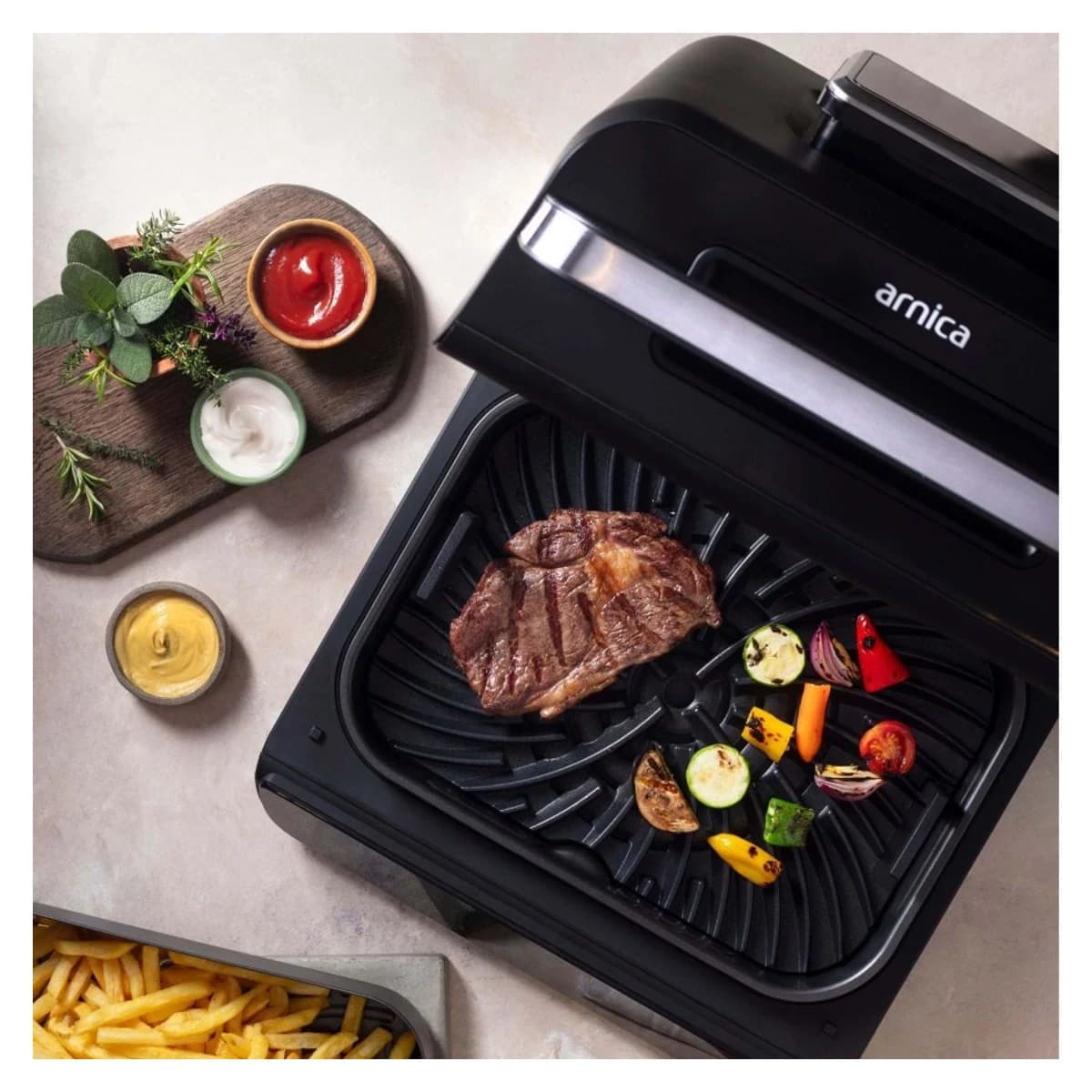 Arnica Airfryer&Grill Izgaralı Sıcak Hava Fritözü görsel 4