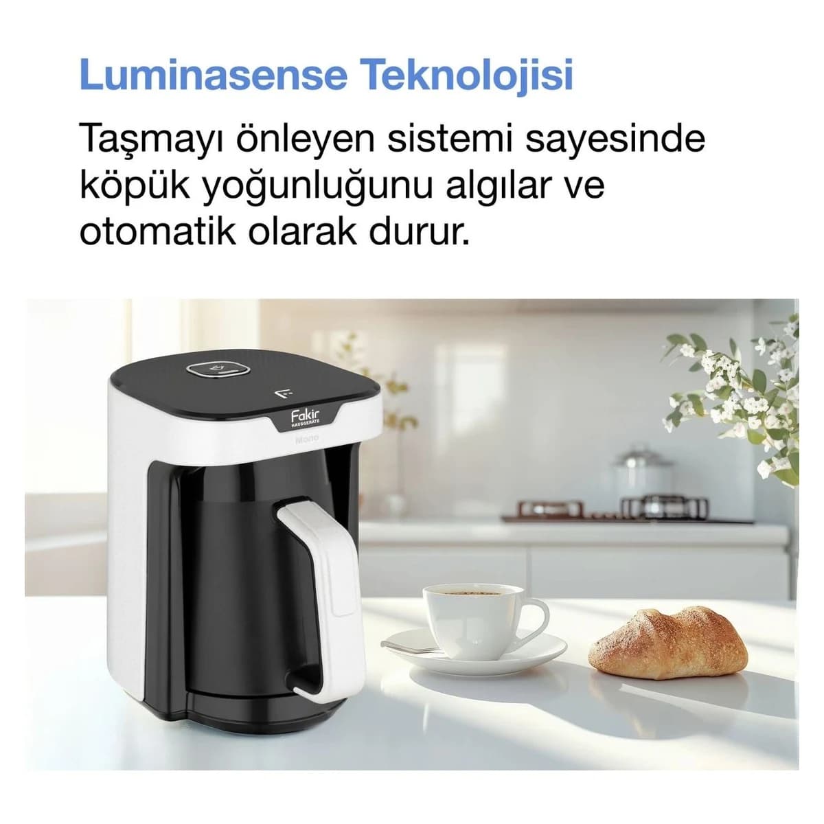 Fakir Kahve Mono Türk Kahvesi Makinesi Beyaz görsel 4