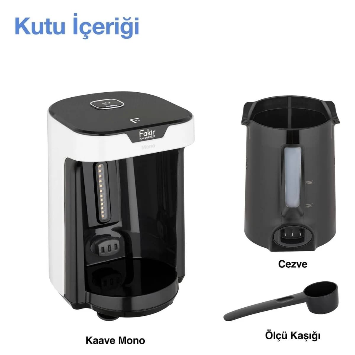 Fakir Kahve Mono Türk Kahvesi Makinesi Beyaz görsel 5