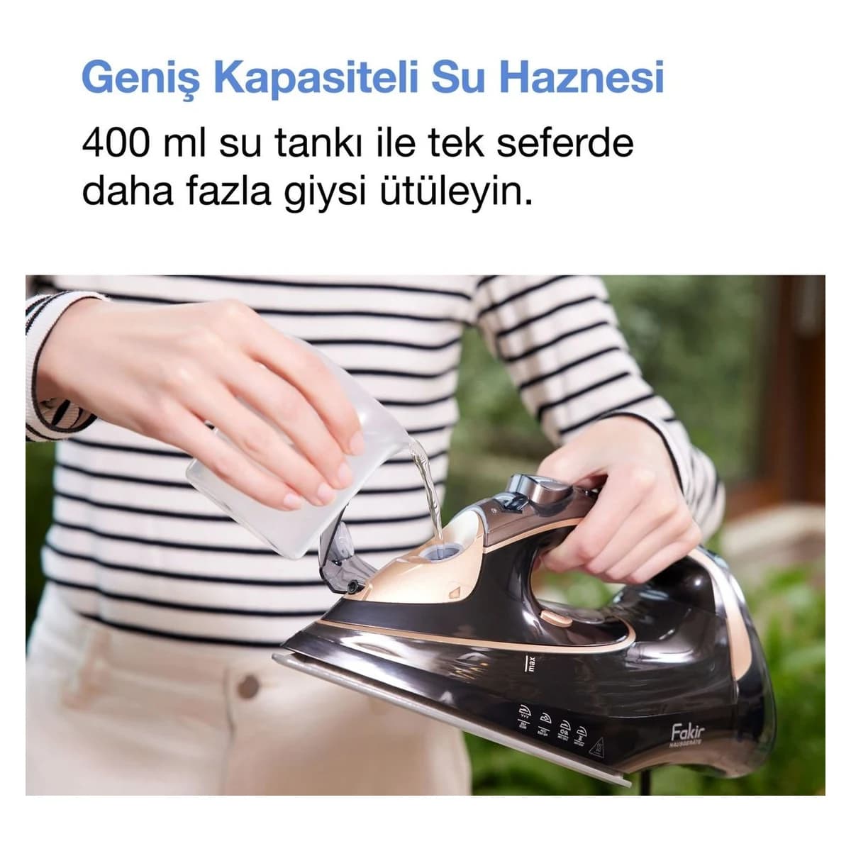 Fakir Onyx Buharlı Ütü görsel 4
