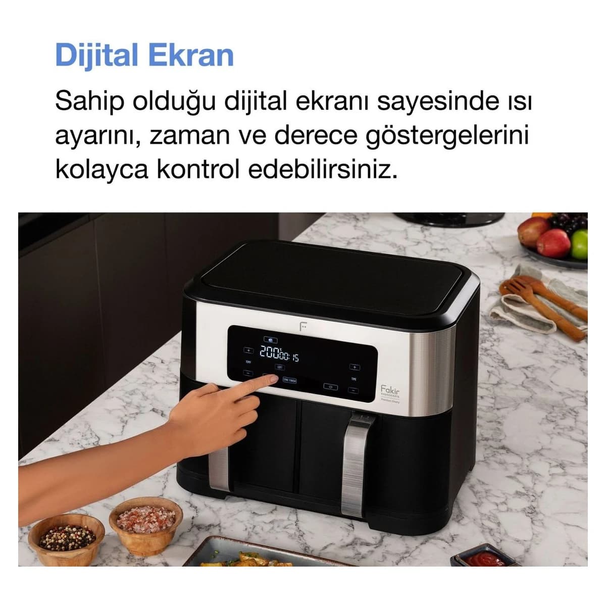Fakir Premium Chefry Hava Fritöz & Airfryer görsel 5