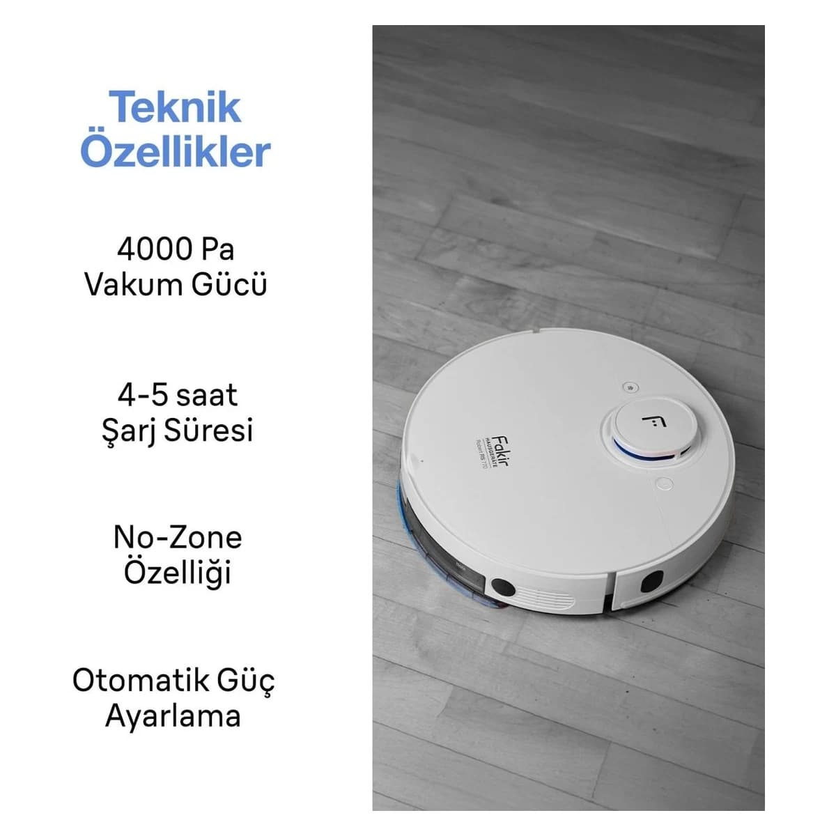 Fakir Robert RS 770 Robot Süpürge görsel 3
