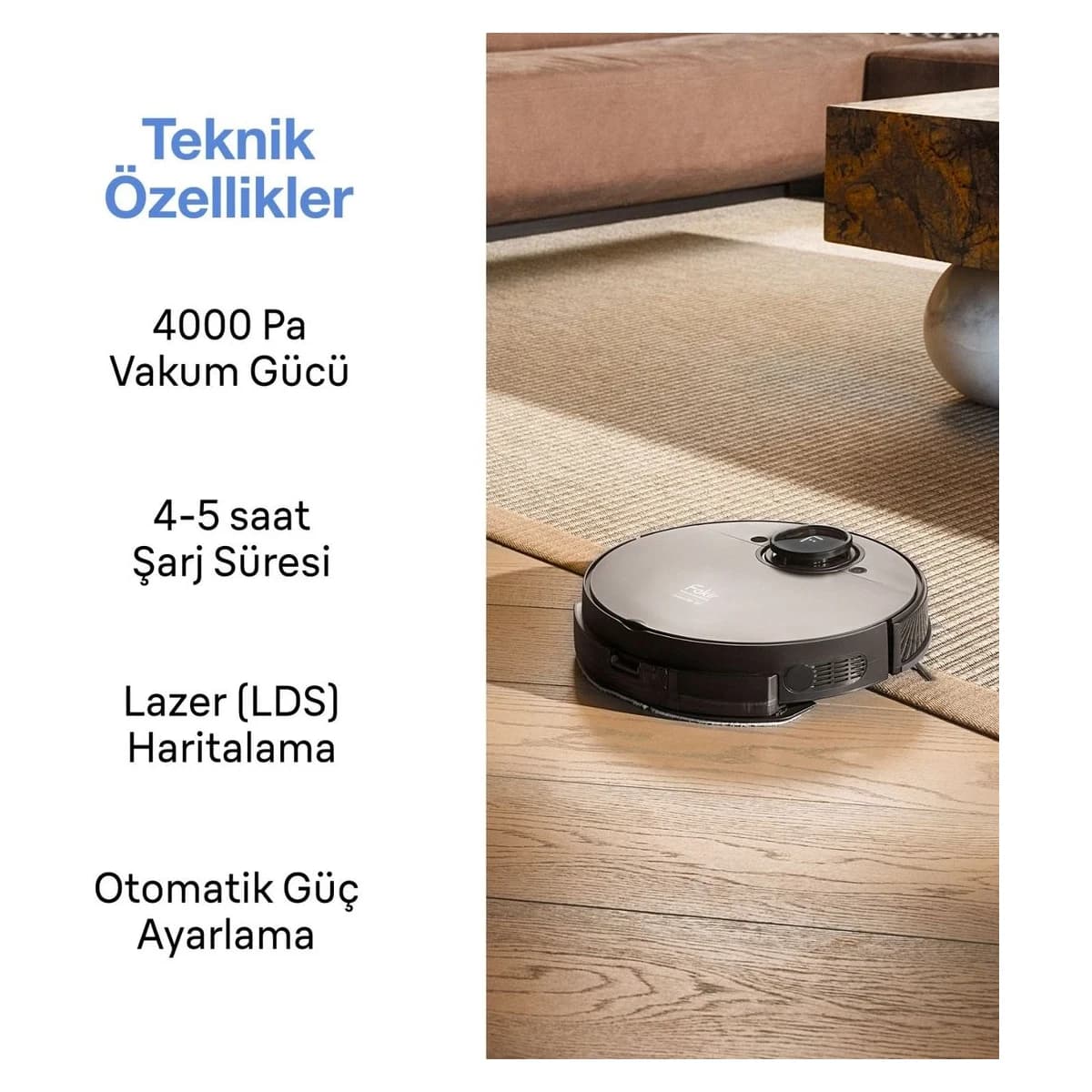 Fakir Robert RS 780 Robot Süpürge görsel 3