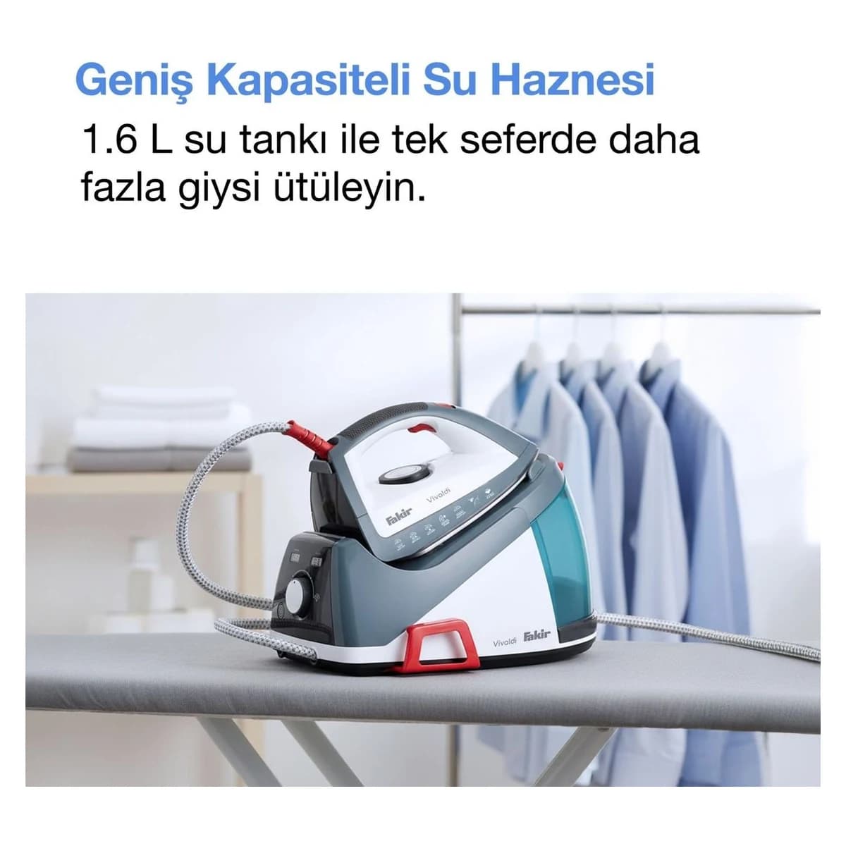 Fakir Vivaldi Buhar Kazanlı Ütü görsel 4