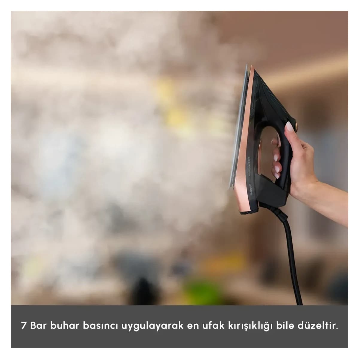 Karaca Vantuz Steammaster Buhar Kazanlı Ütü Black Rose görsel 5