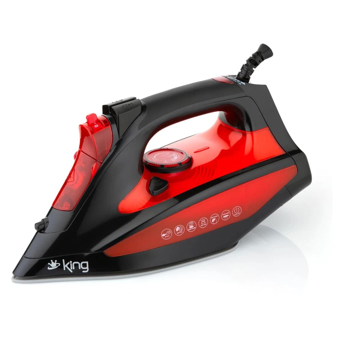King KBÜ703 Osborn Otomatik Buharlı Ütü Kırmızı görsel 5