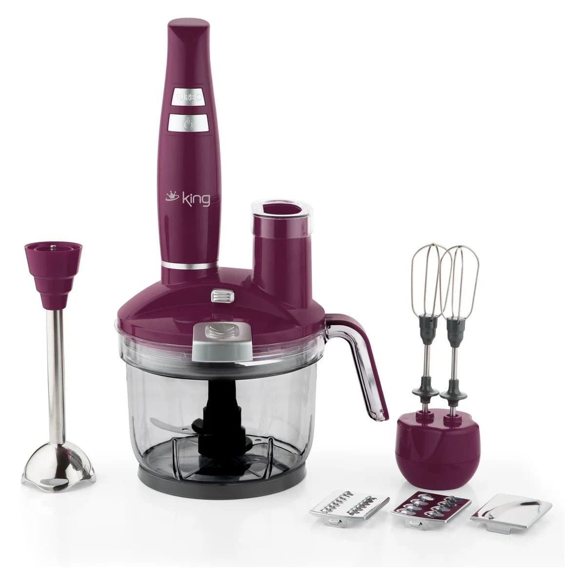 King KKB976 Hilde Komple Blender Set Mor