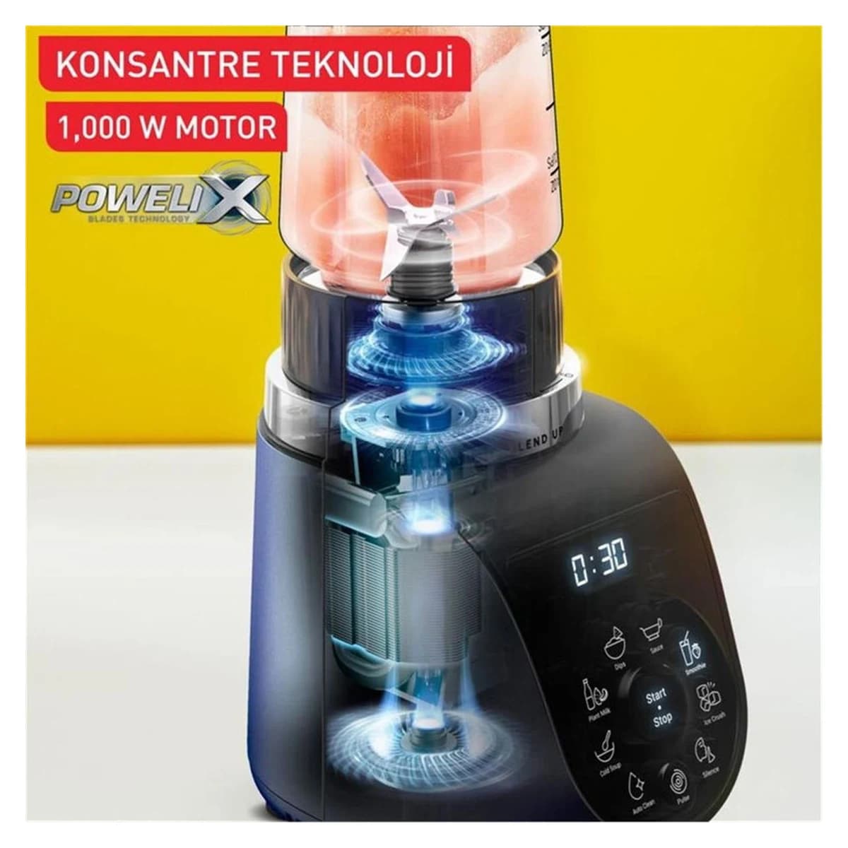 Tefal Blend Up 1000W Güçlü Mini Blender görsel 5