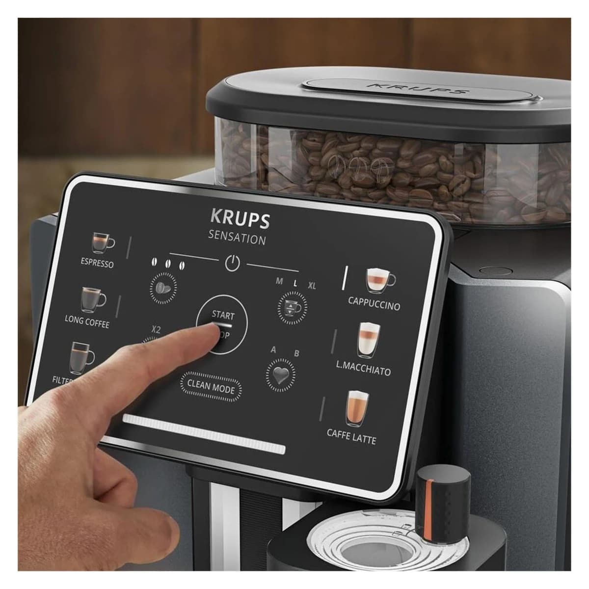 Tefal KRUPS M90 Sensation Milk Otomatik Kahve Makinesi görsel 4
