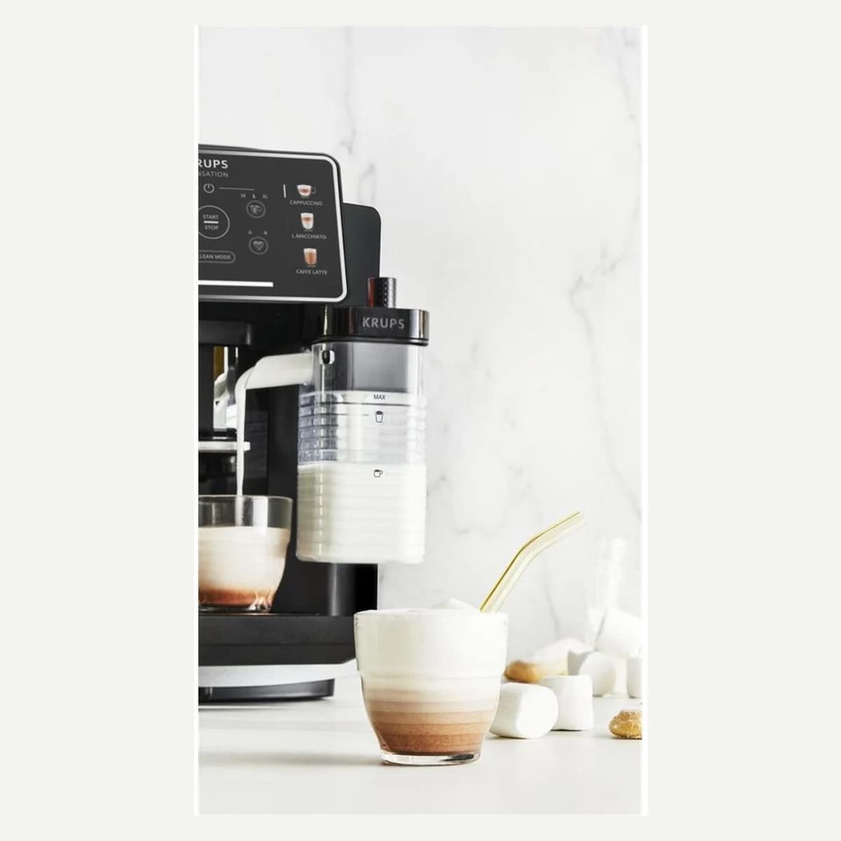 Tefal KRUPS M90 Sensation Milk Otomatik Kahve Makinesi görsel 6