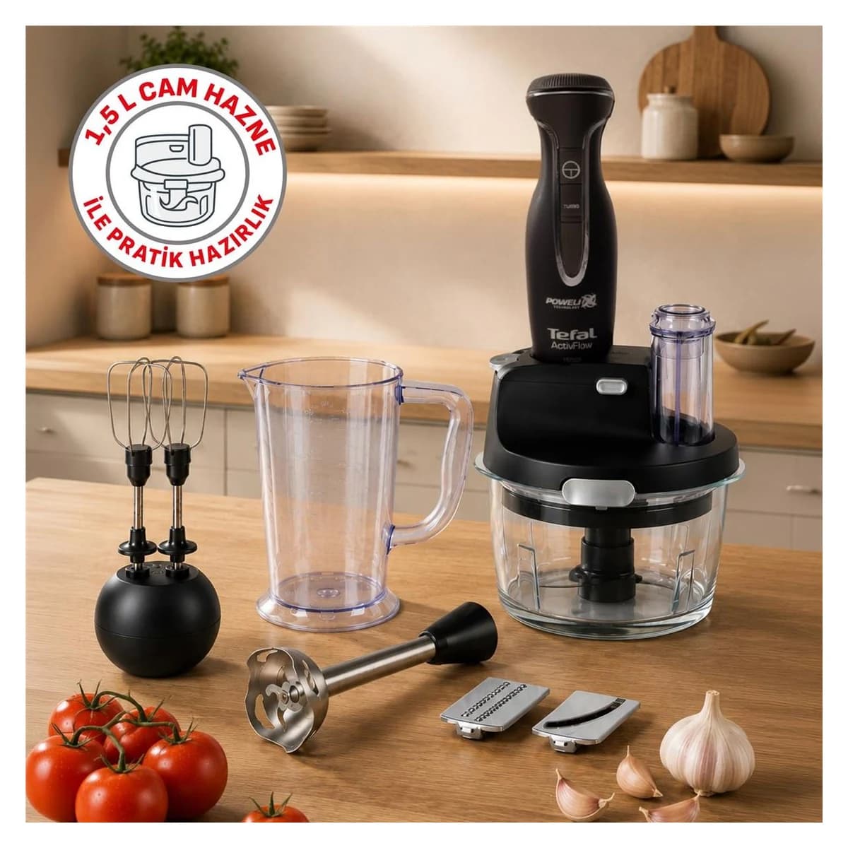 Tefal Powelix Activflow Expert 1500 W Siyah Blender görsel 2
